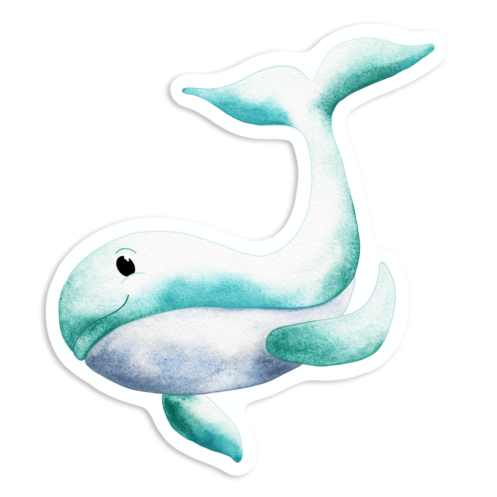 Happy Whale Sticker